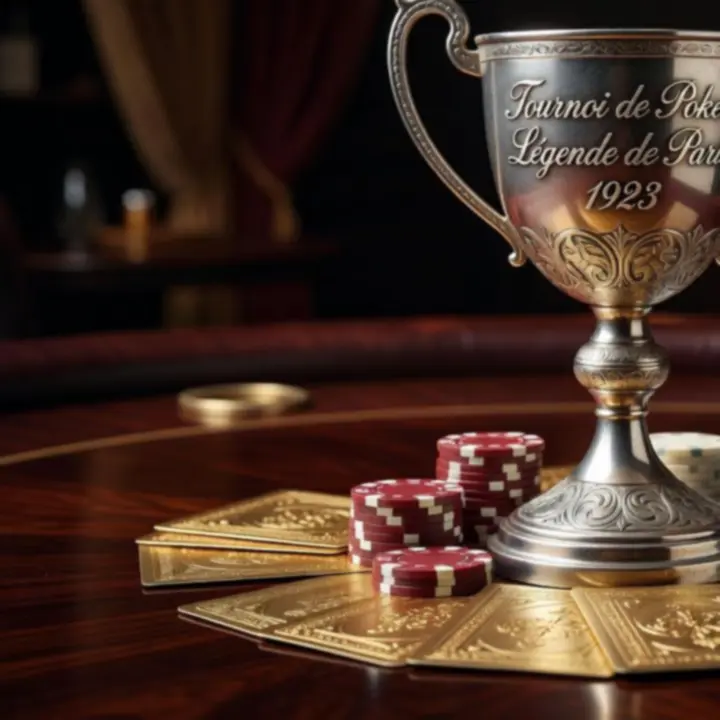 Troph&eacute;e historique d'un tournoi de poker live en France